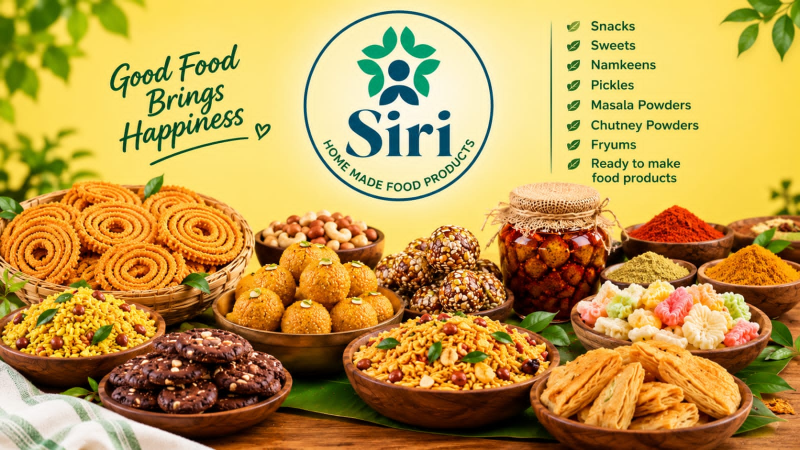 Siri home made food products.